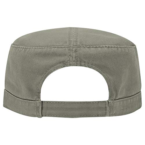OTTO Superior Garment Washed Cotton Twill Military Cap - color: Ol. Green
