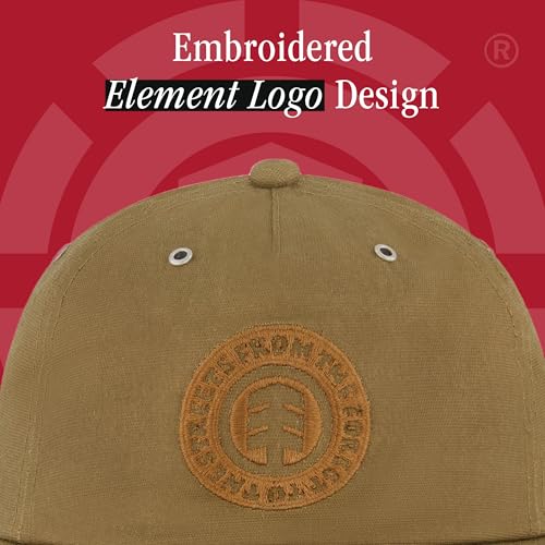 Element Unisex Adult Element Camper Hat, Adult Strapback with Slight Curved Brim - color: Khaki