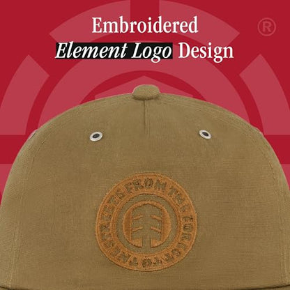 Element Unisex Adult Element Camper Hat, Adult Strapback with Slight Curved Brim - color: Khaki