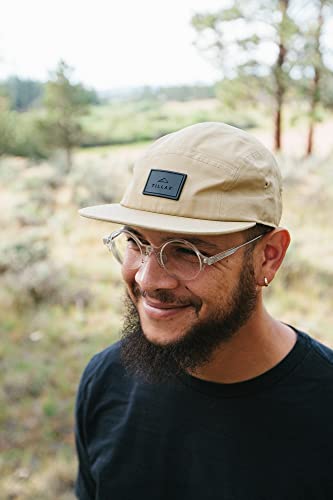 Tillak Wallowa Kodra Hat, Lightweight Oxford Nylon 5 Panel Cap with Snap Closure - color: Sandstone
