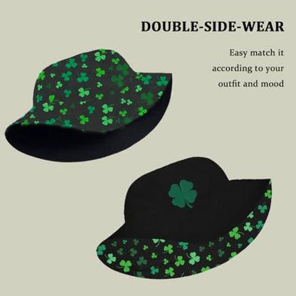 Bucket Hat for Men Women Funny Holiday Fishing Hat Cute Fisherman Cap - color: Stp Black