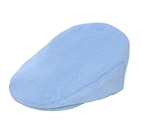 Born to Love Infant, Toddler Boys Pinstripe Driver Cap Baby Hat - color: Blue Linen, size: 2-3T