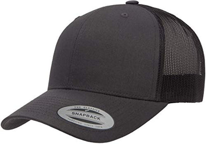 Yupoong Yp Classics Retro Trucker Cap - color: Charcoal, size: One Size, style: Single