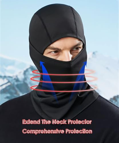 Ski Mask Balaclava Motorcycle Summer Face Mask Shiesty Mask for Men Women - color: A Black + Black