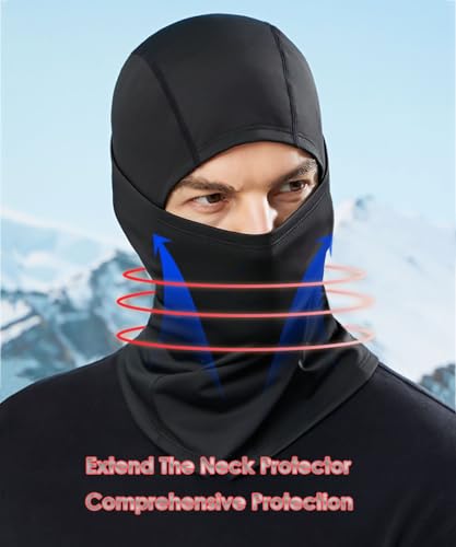 Ski Mask Balaclava Motorcycle Summer Face Mask Shiesty Mask for Men Women - color: Black Warm