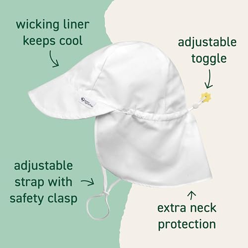 Green Sprouts Unisex-Baby Flap Sun Protection Swim HatHat - color: Navy, size: 2-4T