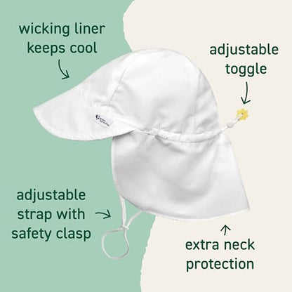Green Sprouts Unisex-Baby Flap Sun Protection Swim HatHat - color: Navy, size: 2-4T