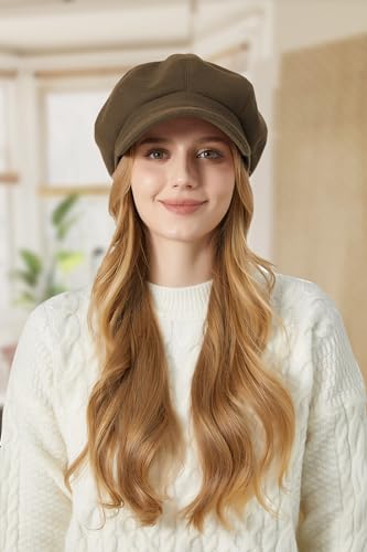 Sumolux Women Beret Newsboy Hat French Cap Classic Winter - color: Brown