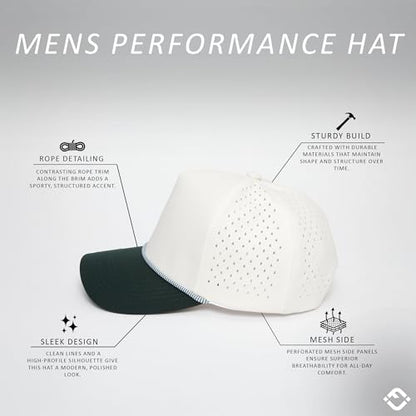 Funky Junque Golf Trucker Hat - color: Green/Beige