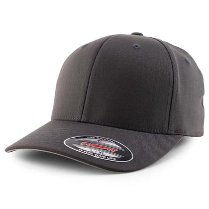 Armycrew 6 Panel Structured Stretch Fitted Baseball Cap from SM to 3XL - color: Charcoal, size: 3XL-4XL
