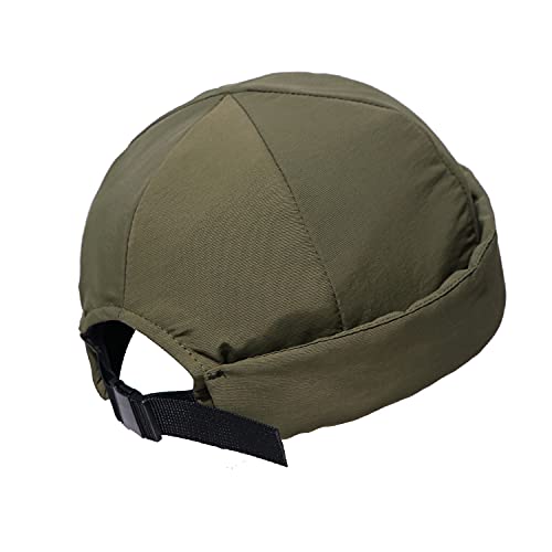 Croogo Brimless Hats Waterproof Beanie for Men Sailor Fisherman Vintage Leon Hat Winter Warm Watch Docker Cap Skullcap - color: Ct82-green