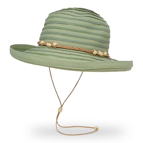 Sunday Afternoons Vineyard Hat UPF 50+ Wide Brim Sun Hat for Women - color: Desert Sage, size: Medium