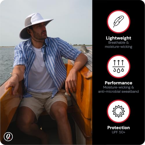 Imperial The Old Norse Watership Cooling Sun-Protection Hat - color: Grey/White, size: Large-X-Large