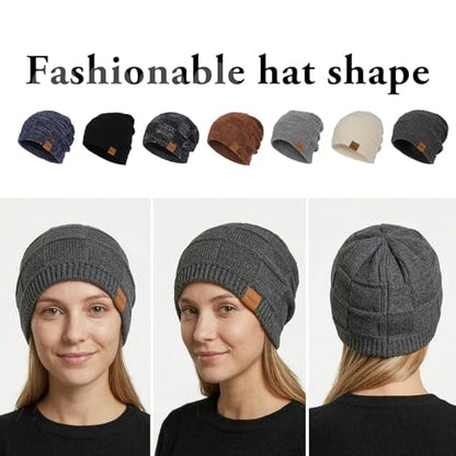 HandZest Relaxed-Fit Knit Beanie: Lightweight, Breathable for Spring & Fall. Soft, Stretchy. One Size Fits Most - color: Blue