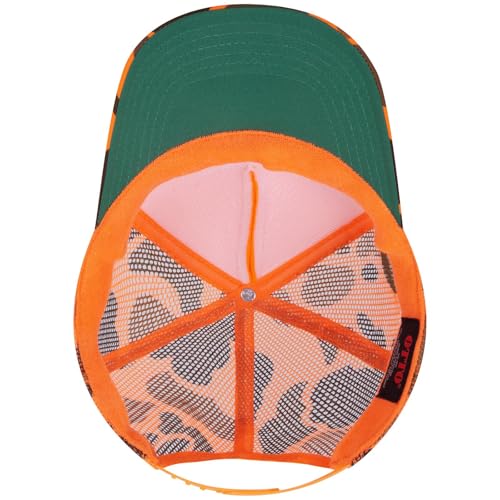 OTTO Cap 5 Panel High Crown Foam Front Mesh Back Trucker Hat, One Size - color: 009cpa