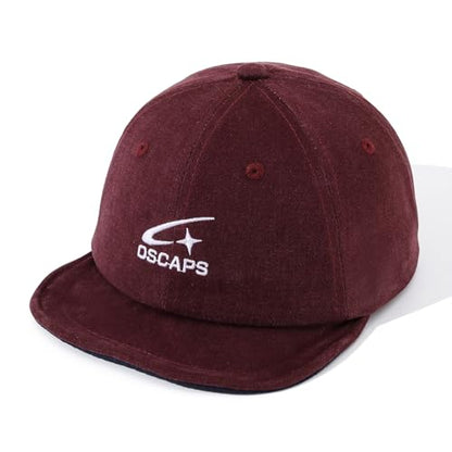 Short Brim Baseball Cap Casual Cadet Caps Flat Bill Dad Hats Trucker Hat Lightweight Umpire Hat Hip Hop Dancing Hats - color: Mg-dym25122-red