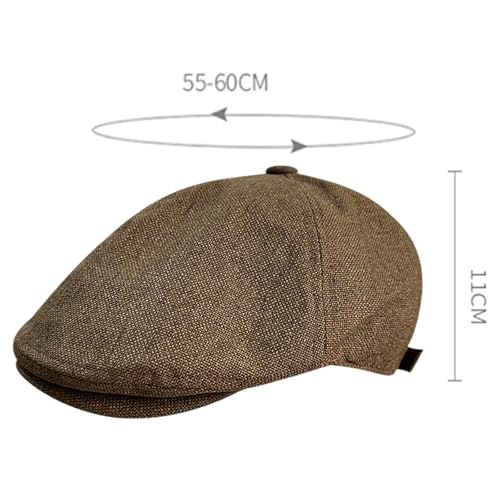 Summer Knitted Thin Beret Hat Lightweight Flat Cap for Driving - color: Black