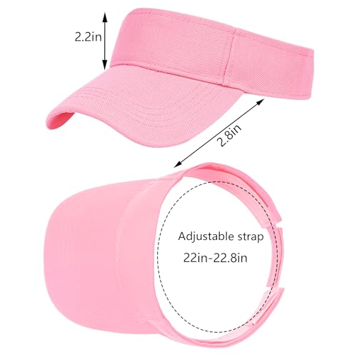 Marrywindix 1 Piece of Sport Wear Athletic Visor Sun Sports Visor Hat Visor Adjustable Cap for Women and Men - color: Pink