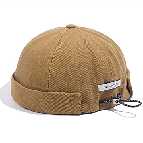 CLAPE Watch Cap Work Beanie Corduroy Docker Leon Brimless Hat Rolled Cuff Harbour Hat - color: Ct15-urban Khaki