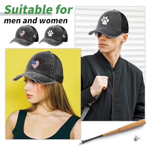 Suhine 24 Pcs Blank Trucker Hat Bulk,Unisex Baseball Cap - color: Black