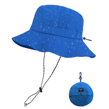 PFFY Packable Sun Bucket Hat for Men Women Outdoor UV Protection Sun Hats - color: Royalblue