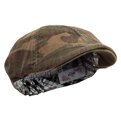 e4Hats.com Washed Camo Ivy Cap with Elastic Band
