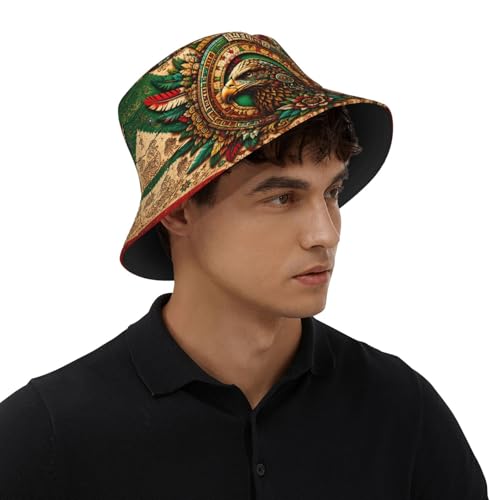 Bucket Hat for Men Women Packable Sun Hats Fisherman Outdoor Summer Travel Hiking Beach Caps - color: Mexico