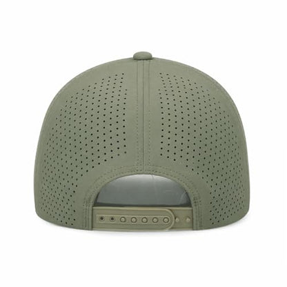 5 Panel Baseball Cap Quick Dry Mesh Snapback Hat for Women Men - color: Black+sagegreen+khaki
