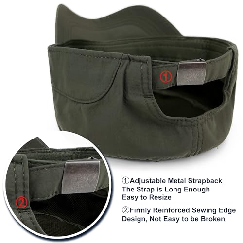 Water Resistant Military Hat Quick Dry Cadet Cap Army Flat Top - color: Green
