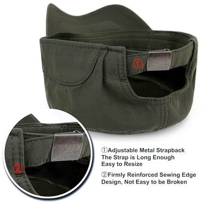 Water Resistant Military Hat Quick Dry Cadet Cap Army Flat Top - color: Green