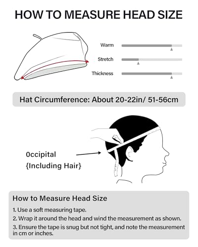 Women French Wool Beret Hats - Solid Color Classic Beanie Winter Cap - color: Black