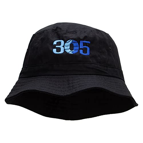 e4Hats.com 305 Embroidered Bucket Hat - color: Black
