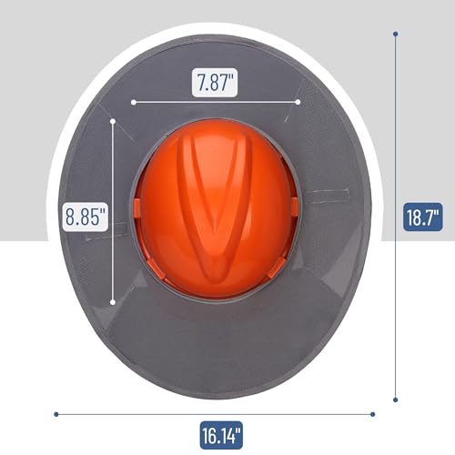 UNCO Industrial Hard Hat Sun Shield, Grey, Mesh, Reflective, Full & Standard Brim, Hard Hat Accessory - color: Grey, size: 1 Pack
