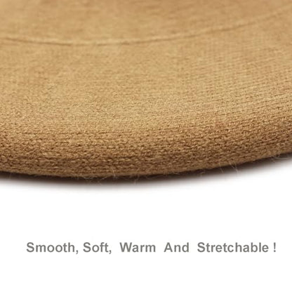 Wheebo Reversible Solid Color French Beret Hat for Women and Girls - color: Camel