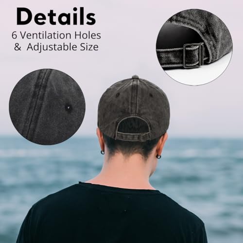 Fishing Adjustable Cotton Baseball Cap, Funny Trucker Hat Gift for Men Women Grandpa Dad Fishing Lover Fisherman - color: C