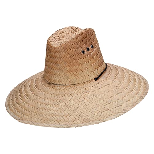 Men's Crushed Safari Straw Hat - color: Dark Natural