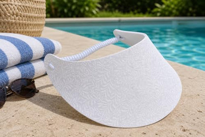 Women's Black White Design Lightweight Packable Foam Visor for Sun Protection and Outdoor Activities - color: B&w 8n