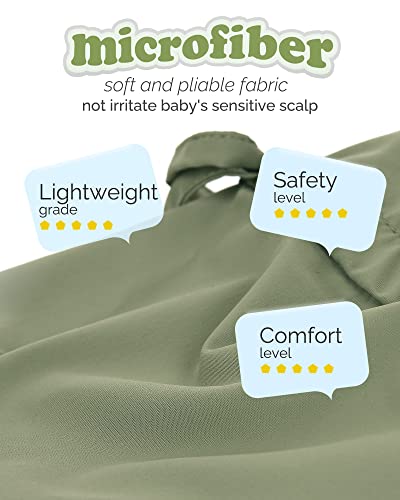 FURTALK Baby Sun Hat with Neck Flap UPF 50+ Toddler Quick Dry Swim Hat - color: Green, size: 2-4T