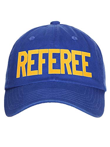 Classic Referee Hat Premium Cotton Low Profile Unstructured Adjustable Strapback - color: Royal Gold