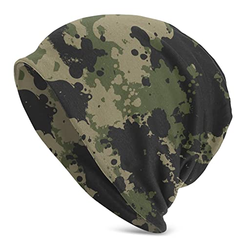 Gamepad Print Slouchy Beanie Skull Caps Chemo Hats Baggy Headwear for Men Women Jogging Cycling - color: Camouflage