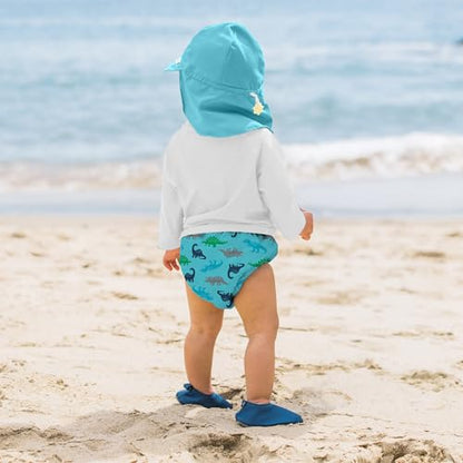Green Sprouts Unisex-Baby Flap Sun Protection Swim HatHat - color: Aqua, size: 0-6 Months