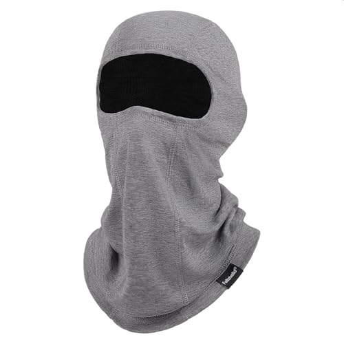 Summer Cooling Balaclava UPF 50+ Full Face Cover Lightweight for Men Women - color: Grey