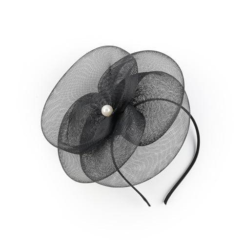 Gionforsy Women Fascinators Hats Tea Party Hats Accessories for Women - color: Black
