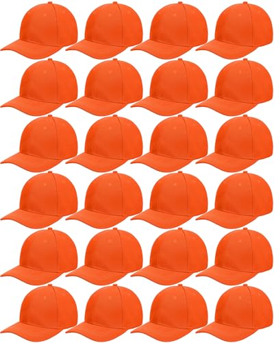 Handepo 24 Baseball Caps Adjustable - color: Orange
