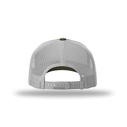 Richardson 112FP & 112PFP Classic Fit Five-Panel Snapback Trucker Cap |OSFM - color: Beetle/Quarry
