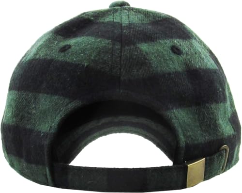 Lumberjack Plaid Aviator Trapper Hat Trooper Ear Flaps Ushanka Eskimo Cold - color: Dark Green Black Plaid