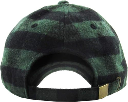 Lumberjack Plaid Aviator Trapper Hat Trooper Ear Flaps Ushanka Eskimo Cold - color: Dark Green Black Plaid