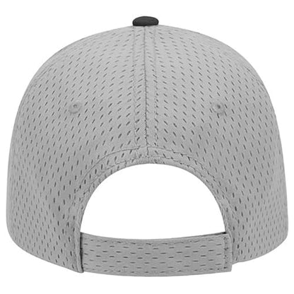 Ashen Fane 6 Panel Polyester Pro Mesh Low Profile Baseball Cap - color: Black Gray