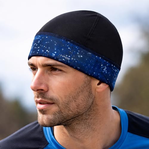 Halo Headband Skull Cap - The Ultimate Sweat Diverting, Absorbent, Lightweight, High Performance Skull Cap - color: Galaxy