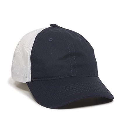 Outdoor Cap Garment Washed Meshback Cap - color: True Navy/White